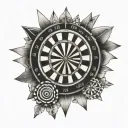 darts tattoo design idea