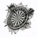 darts tattoo design idea