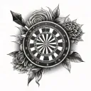 darts tattoo design idea