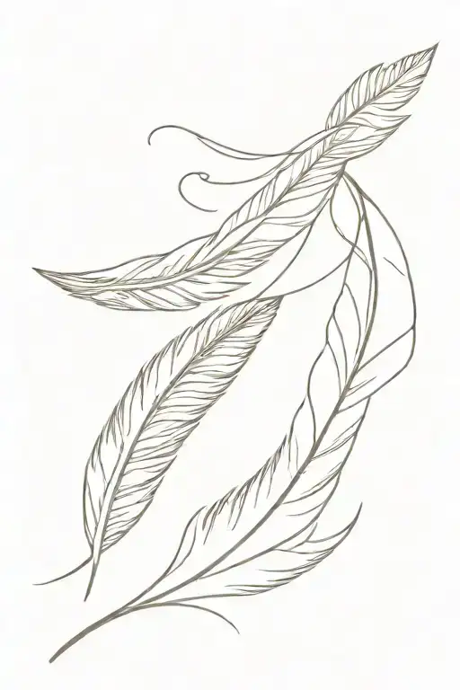 small feather, honor of mama, love, home, daughter tattoo design idea
