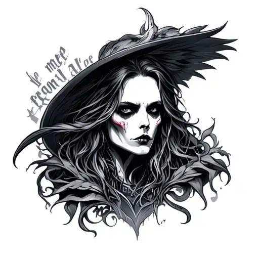 Deliver me from all evil tattoo design idea