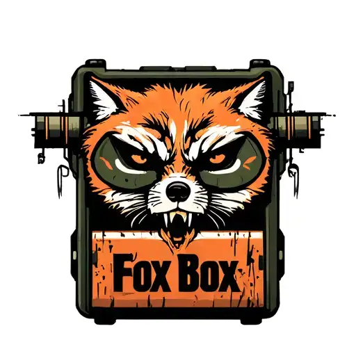 "Fox Box" "Fox Box" Product logo for a mobile satelite battery pack for the military. tattoo design idea