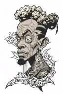 boondocks character tattoo design idea