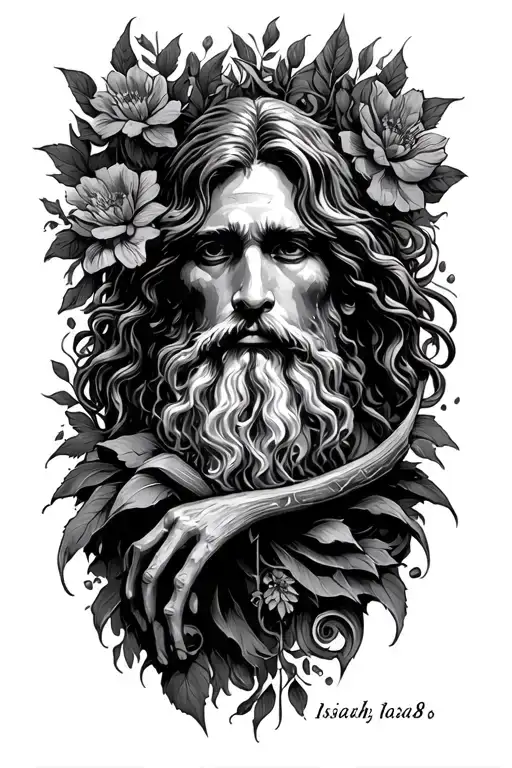 Isaiah 6:8 illustration tattoo design idea