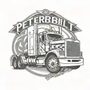 Peterbilt Logo tattoo design idea