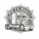 Peterbilt Logo tattoo design idea