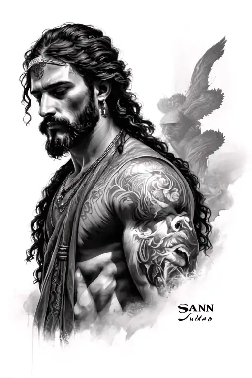 Sann Judas Tadeo tattoo design idea