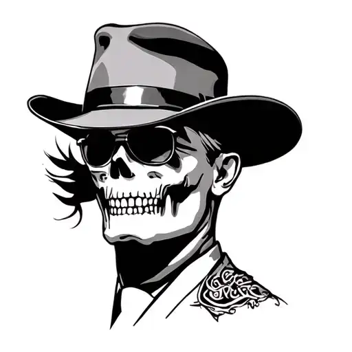 1980 mafia style tattoo design idea