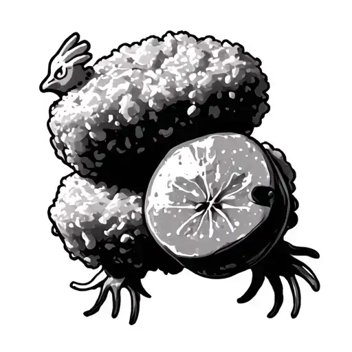 Chicken Nugget tattoo design idea