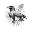 eagle and dove tattoo design idea