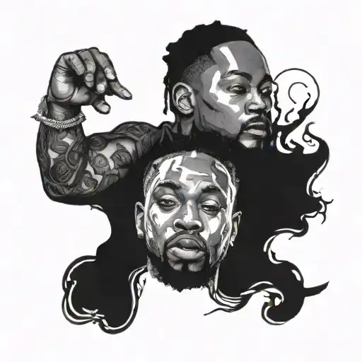 Kendrick Lamar albums tattoo design idea