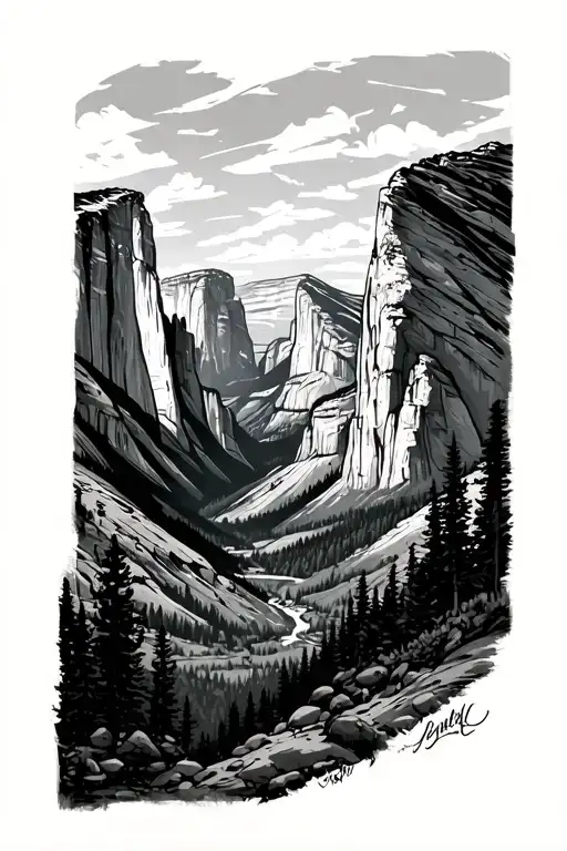 yosemite national park zion national park arches national park tattoo design idea