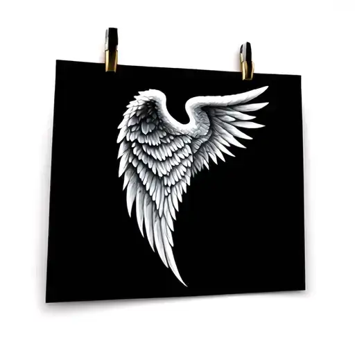 angel devil wing tattoo design idea