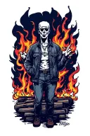 Burning Bridges tattoo design idea