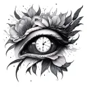 Divine Timing tattoo design idea