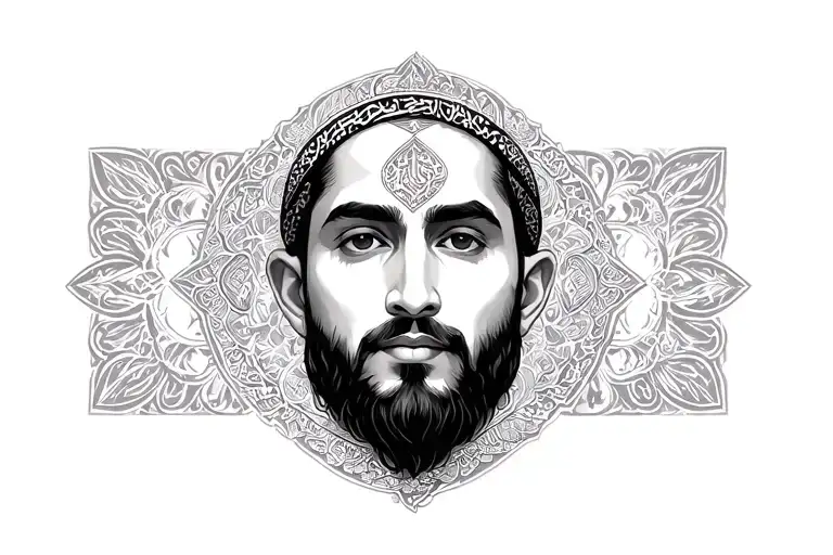 Shia Muslim 313 only number tattoo design idea