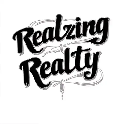"Realizing reality " words with design tattoo design idea