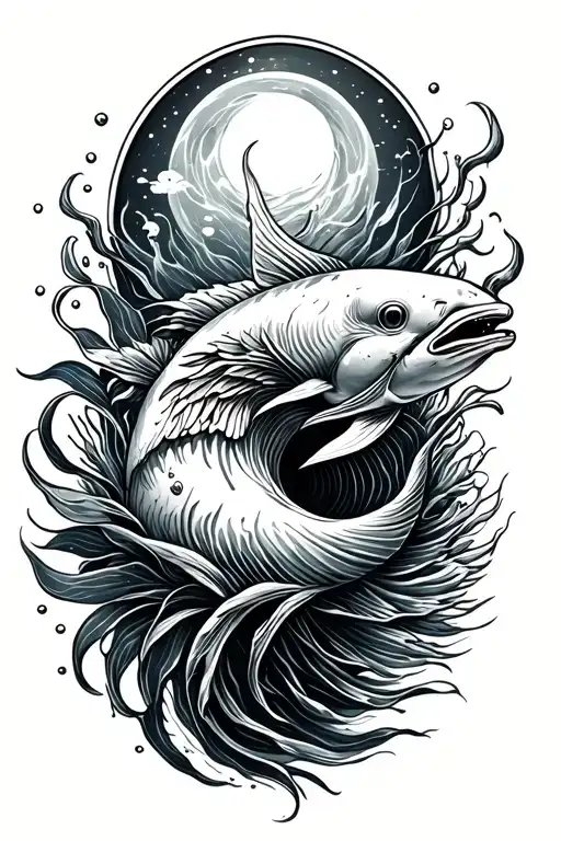 Please design a unique and beautiful ocean-themed tattoo for the forearm tattoo design idea