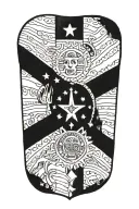 tattered flag, old america, catholic. aztec tattoo design idea