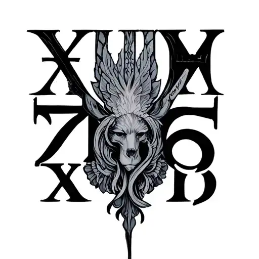 1986 Roman Numerals tattoo design idea