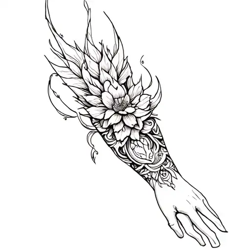 Medium sized inner forearm tattoo tattoo design idea