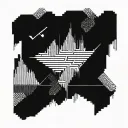 An intricate design of a rising stock graph, representing financial investment tattoo design idea