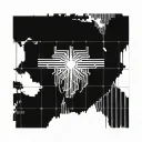 An intricate design of a rising stock graph, representing financial investment tattoo design idea