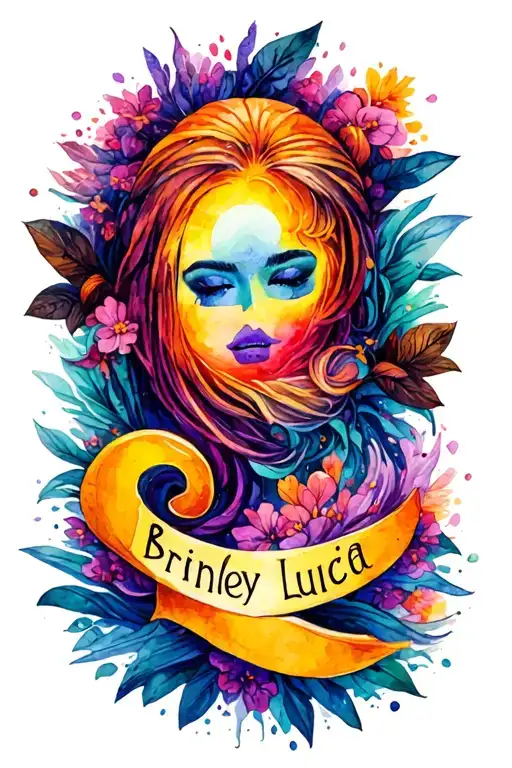 "Brinley Lucia" hurricane storm, sunshine tattoo design idea