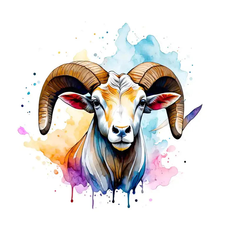 aries ram tattoo design idea