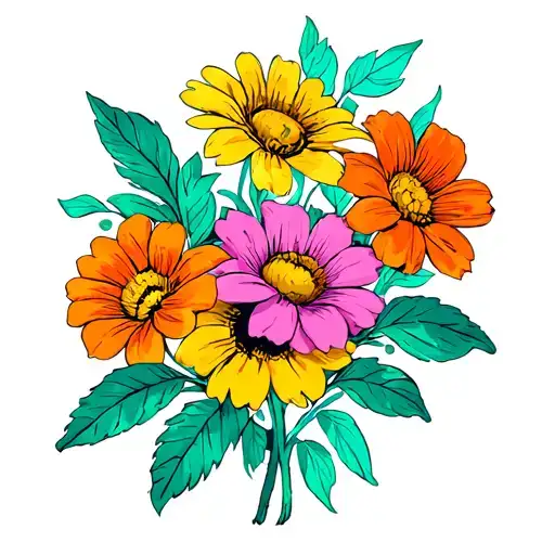 Flowers complicity family sex time tattoo design idea