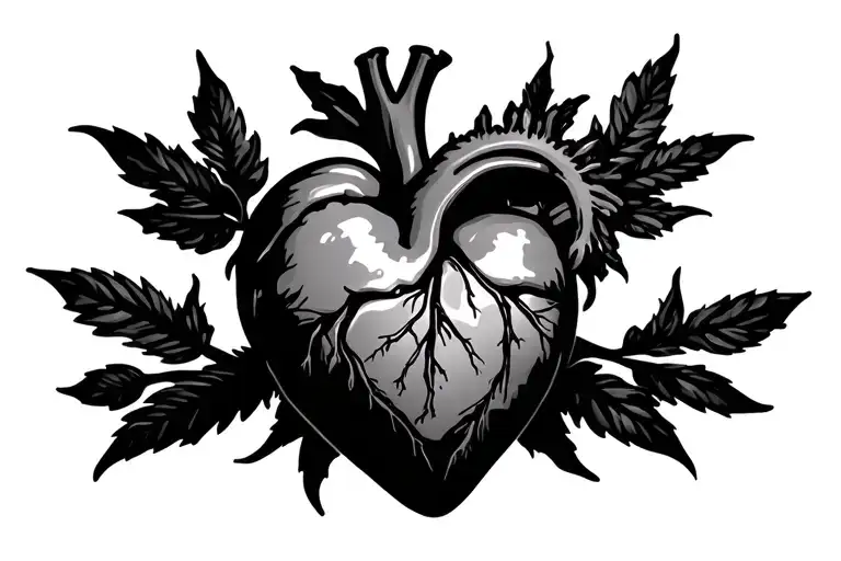 heart failure survivor tattoo design idea