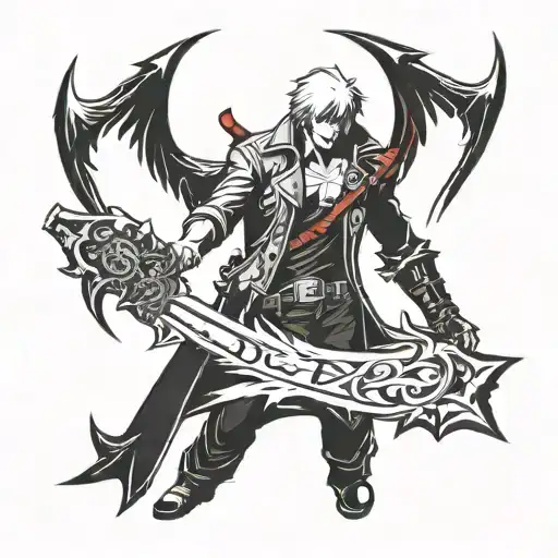 Devil May Cry logo tattoo design idea