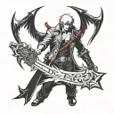 Devil May Cry logo tattoo design idea