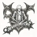 Devil May Cry logo tattoo design idea