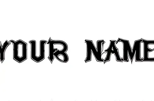"YOUR NAME" tattoo design idea