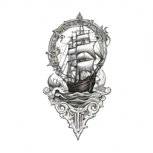 Nautical tattoo design idea