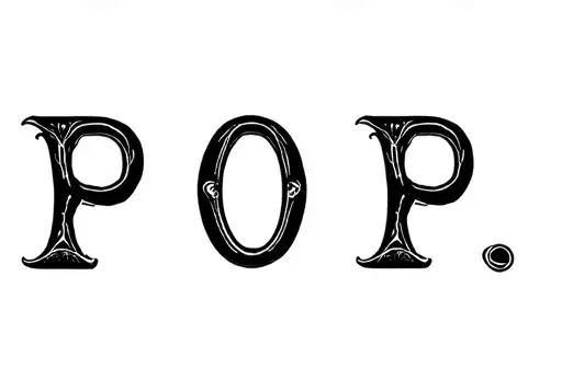 "POP" tattoo design idea