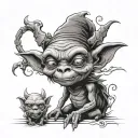 goblin tattoo design idea
