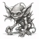 goblin tattoo design idea