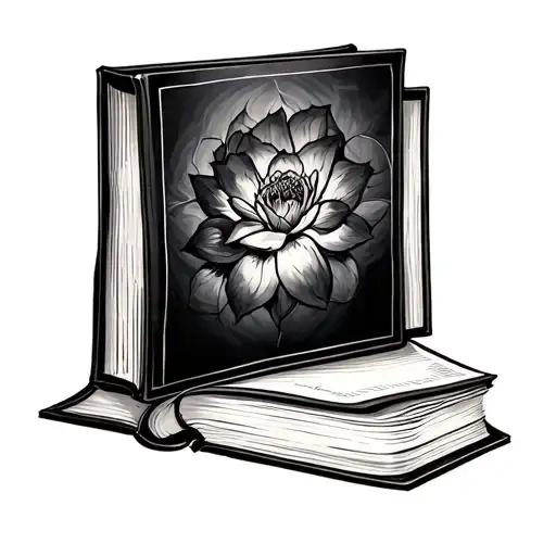 book open tattoo design idea