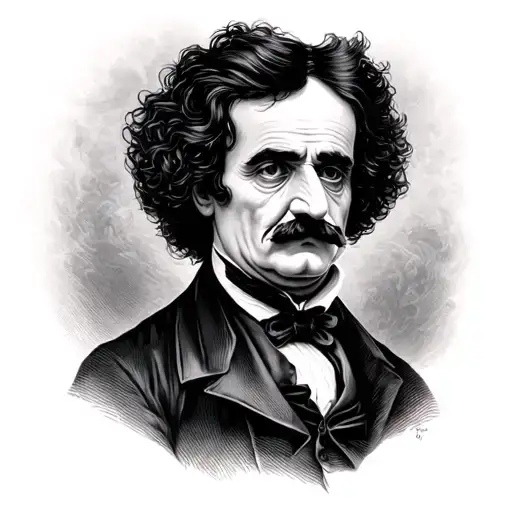 Edgar Allen Poe tattoo design idea