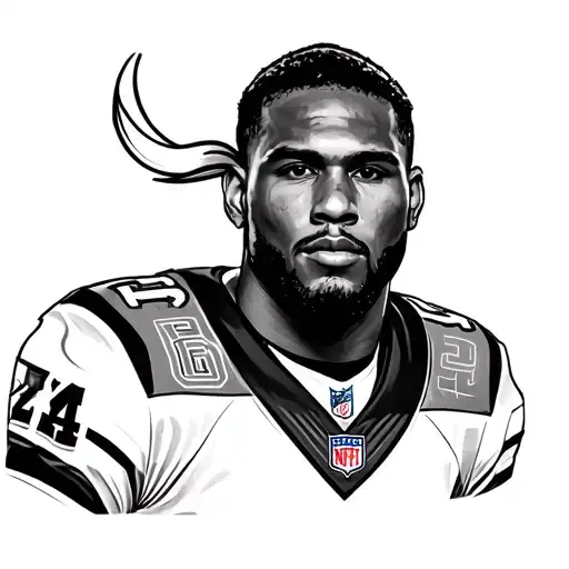 Justin Jefferson nfl minnesota Vikings tattoo design idea