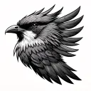native thunderbird tattoo design idea