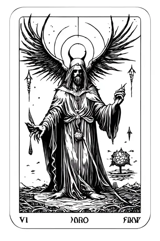 hermit tarot card tattoo design idea