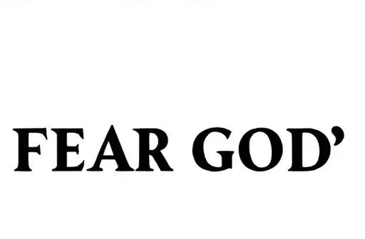 "FEAR GOD
" "FEAR GOD" tattoo design idea