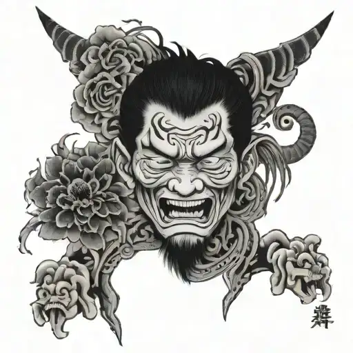 depression alone and about pushing tattoo design idea