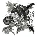 depression alone and about pushing tattoo design idea