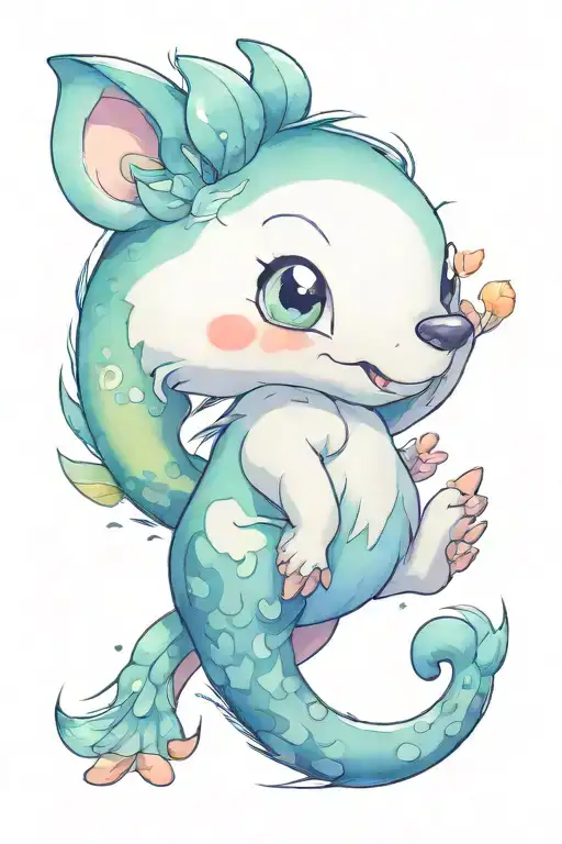 cartoon funny arm animal tattoo tattoo design idea