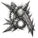 final fantasy 7 meteor tattoo design idea