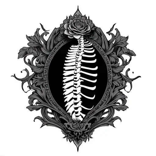 elegant baddie back spine tattoo design tattoo design idea